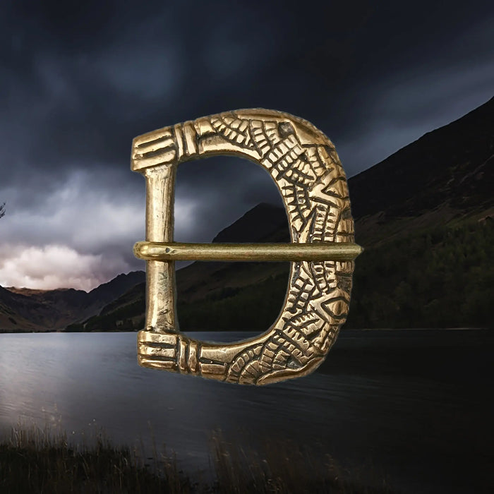 10th - 11th Century Replica Medium Viking Bronze Buckle from Birka