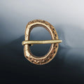 10th - 11th Century Small Replica Saxon Bronze Buckle with Dot Design