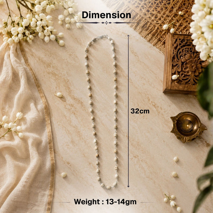 92.5 Sterling Silver Tulsi Mala