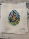Bunny in Flowers Easter Egg