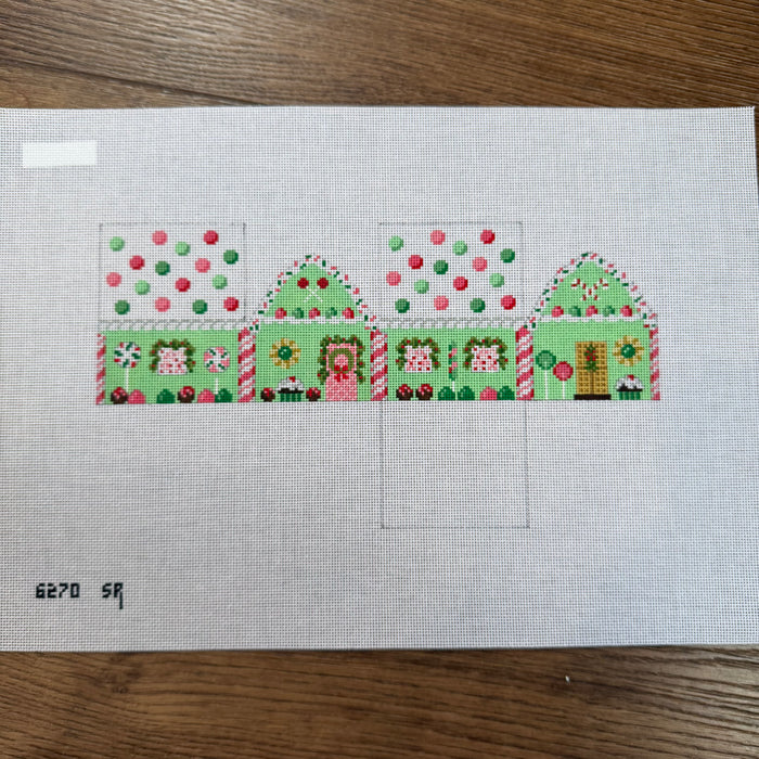 Pink and Green Mints Gingerbread House