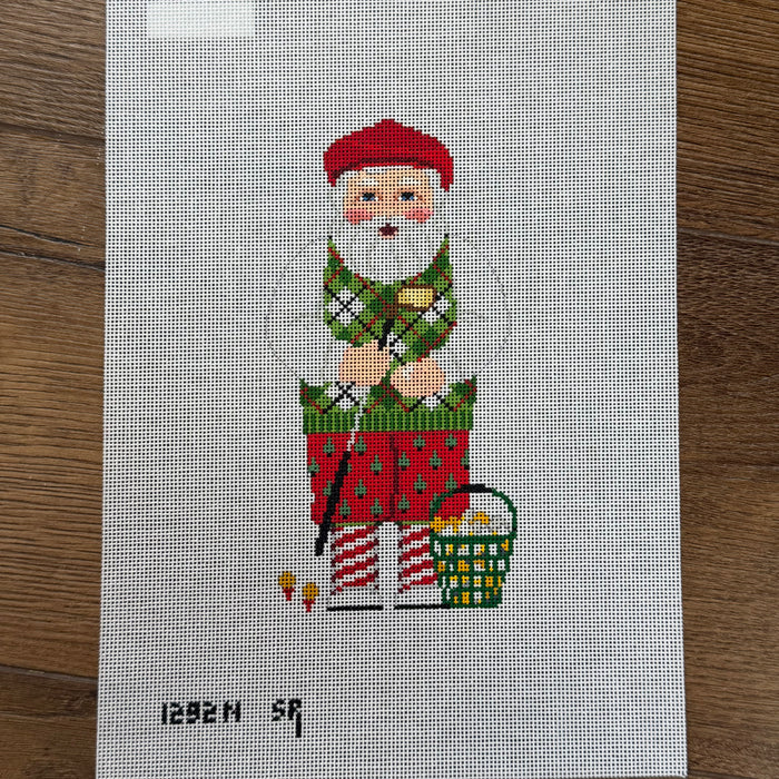 Santa Golfing