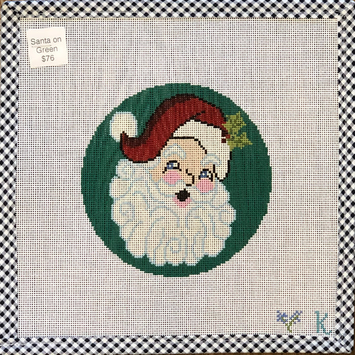 Santa on Green