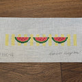 Watermelons on Yellow Stripe