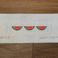 Watermelons on Blue Stripe