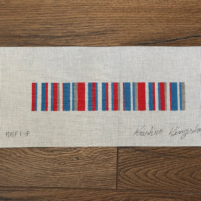 Red, White, and Blue Stripe Key Fob