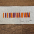 Orange, Purple, and White Stripe Key Fob