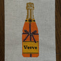 Orange Bow Champagne Bottle