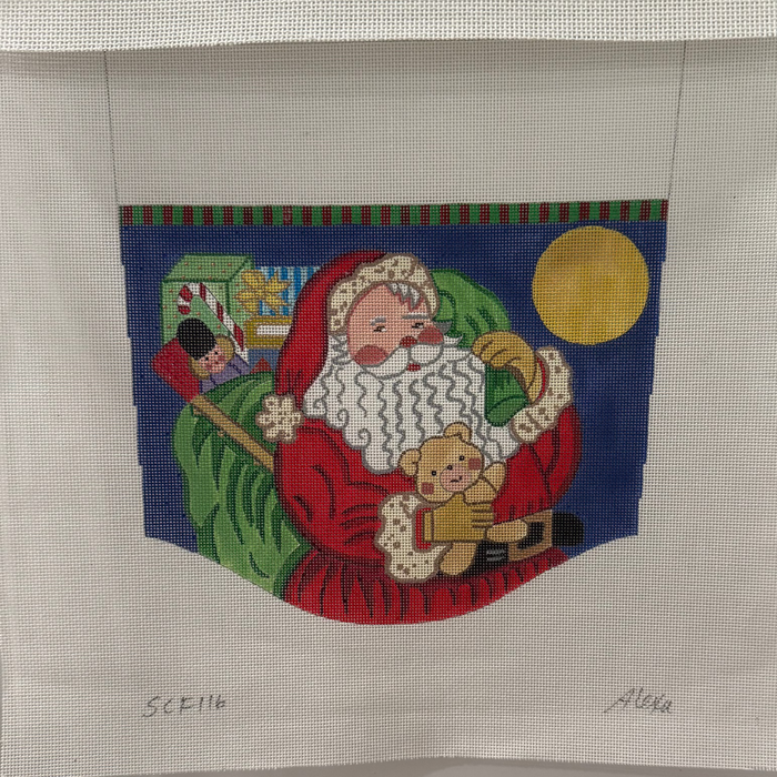 Santa with Full Moon