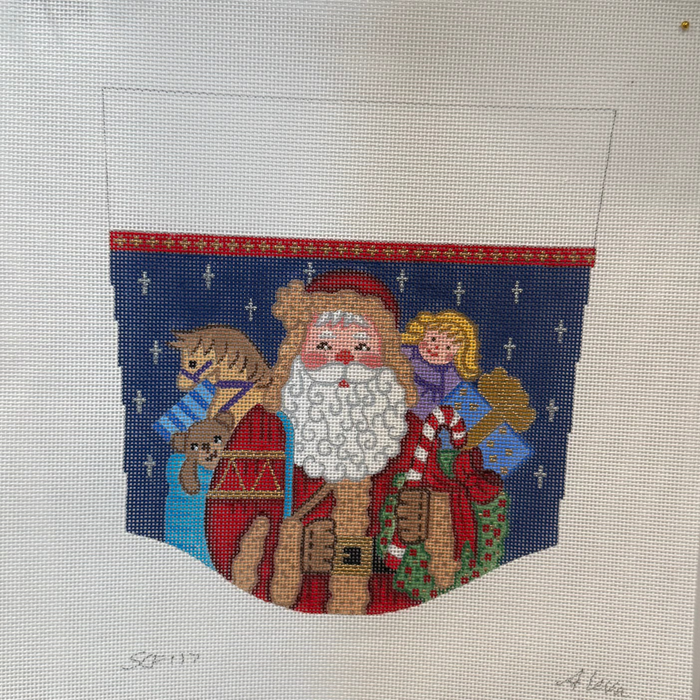 Santa with Wreath