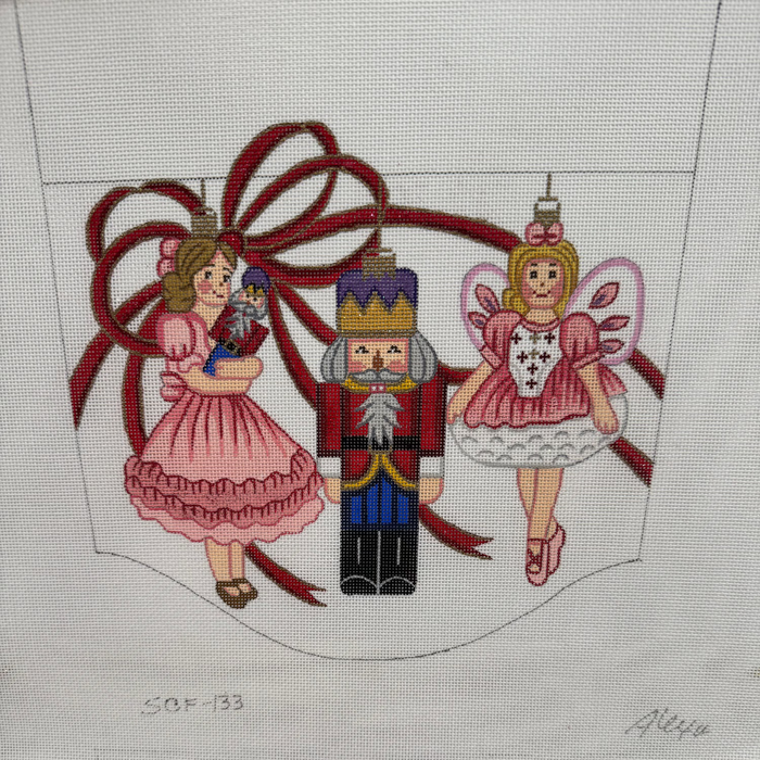 Nutcracker with Ballerina Ornaments
