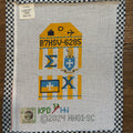 Sigma Chi Retro Luggage Tag