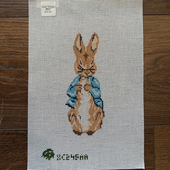 Peter Rabbit - Blue (18 count mesh)