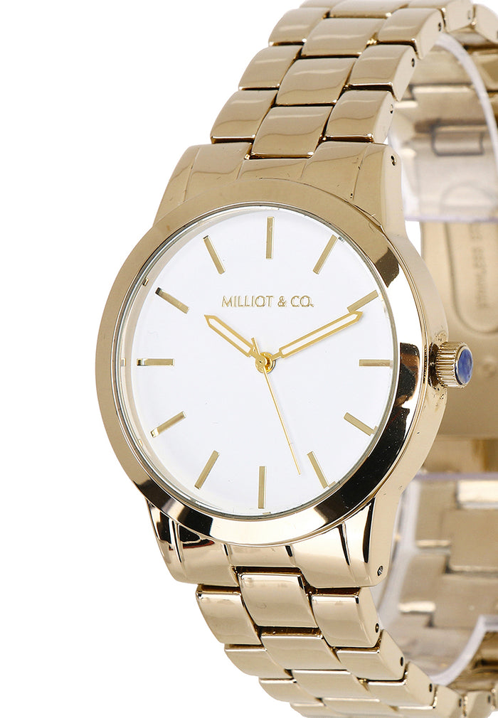 Aaron Gold Metal Watch (Gold)
