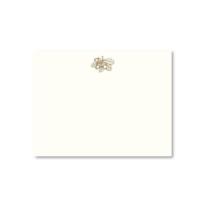 Acorn Etched Note Cards