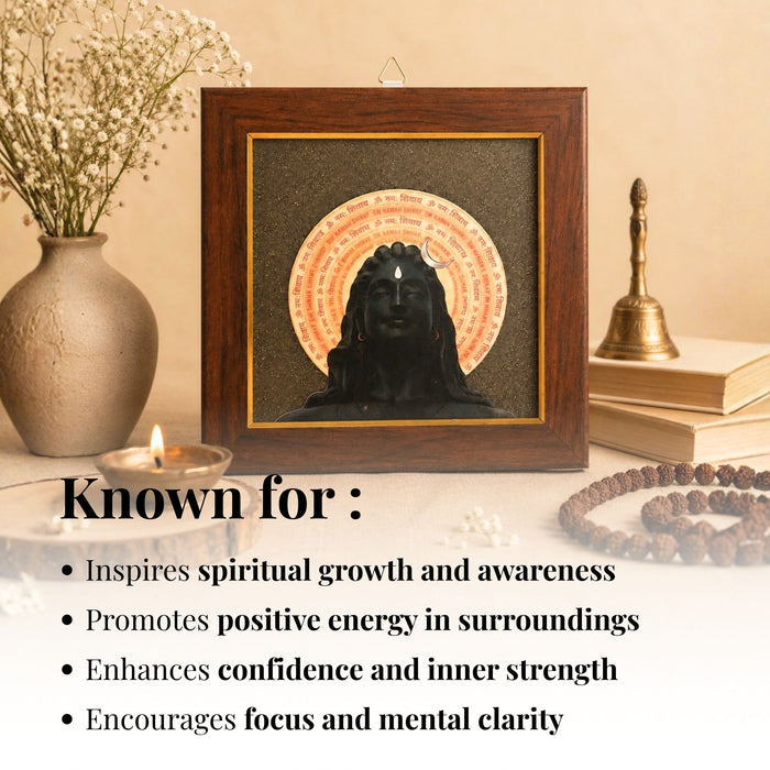 Adiyogi Pyrite Frame for Vaastu