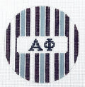 Alpha Phi Stripe Round