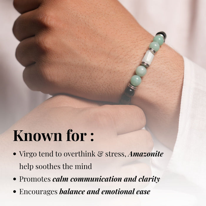 Amazonite Zodiac Band – Virgo (कन्या राशि)
