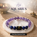 Amethyst & Lapis Lazuli Zodiac Band for Aquarius (कुंभ राशि)