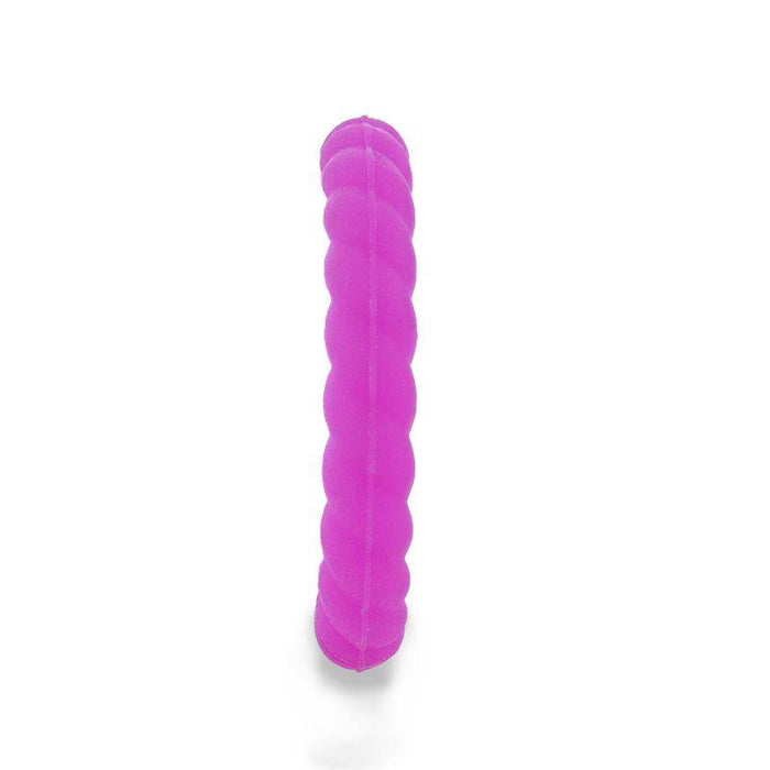 AMETHYST Stackable Twist Silicone Ring for Women Purple Comfort Fit Hypoallergenic by Thorsten - 2mm
