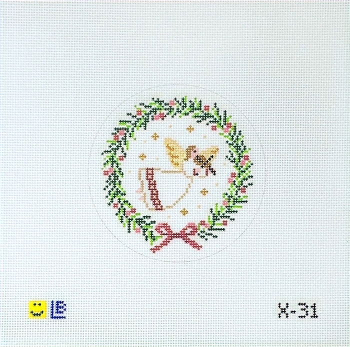 Angel with Violin Wreath