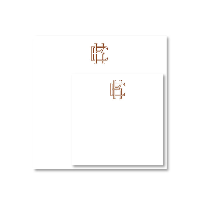 Antique Monogram Notepad Sets