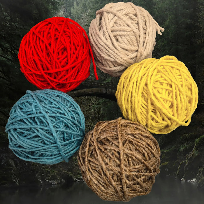 Authentic Nailbinding Chunky Shetland Wool Yarn Balls - 4 Ply - 100g - All Colours