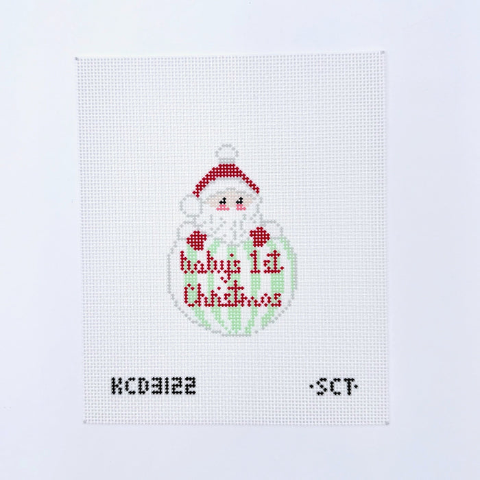 Baby's First Christmas Santa - Green