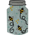 Bees in Mason Jar