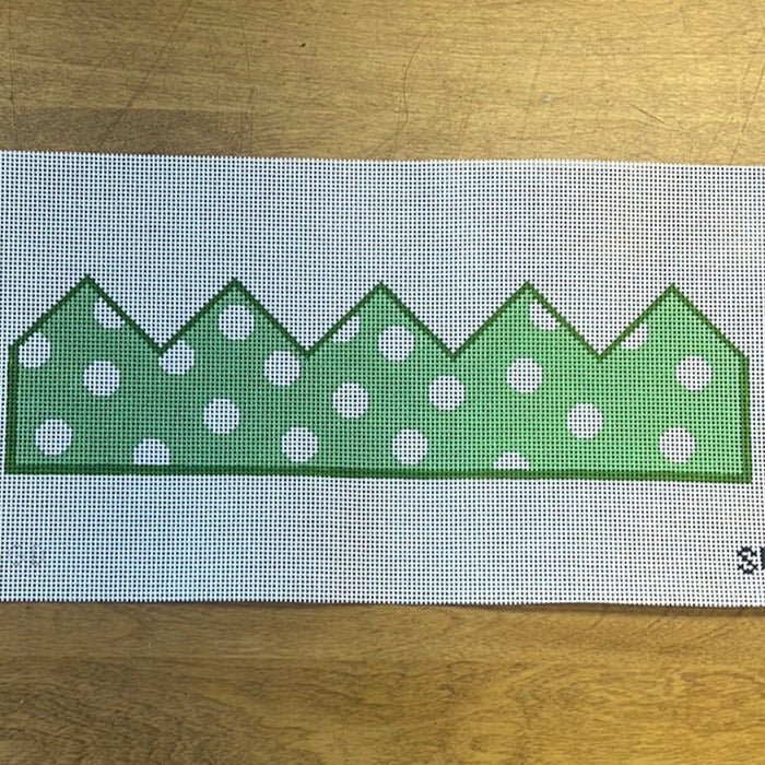 Birthday Crown - Green Dots