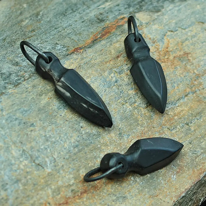 Black Horn Odin Spear Pendants - Viking Jewelry - Viking Pendants