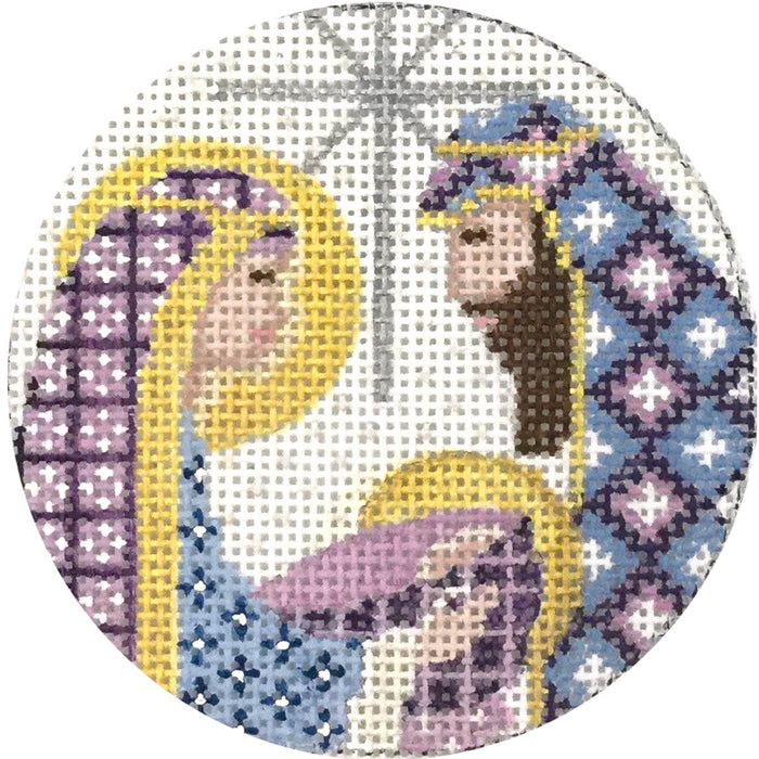 Blue and Purple Holy Family
