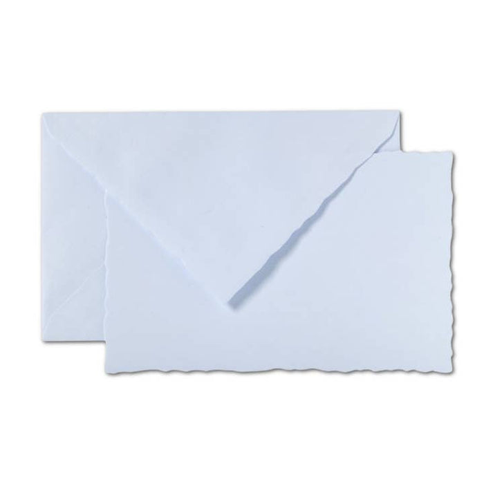 Blue Deckled Edge Note Cards