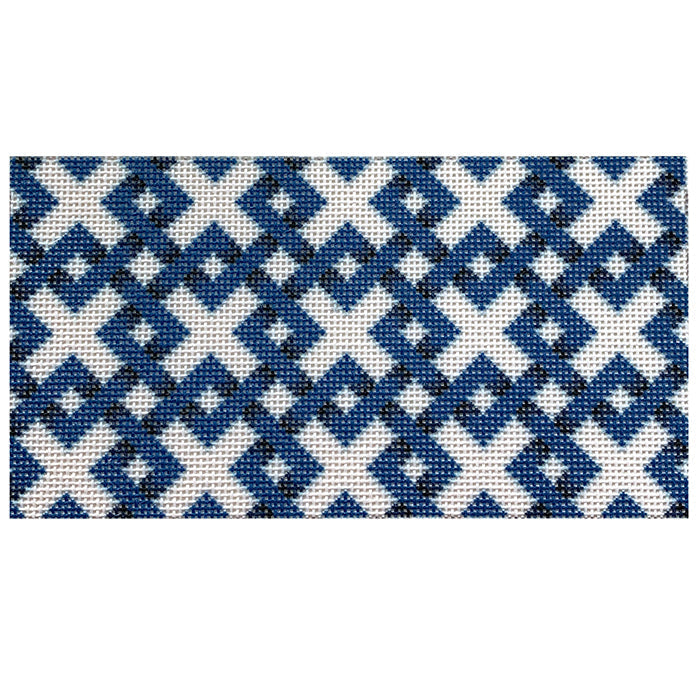 Blue Diagonal Lattice Insert