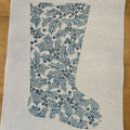 Blue Holly Stocking -14 mesh