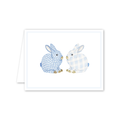Blue Porcelain Bunnies Note Cards