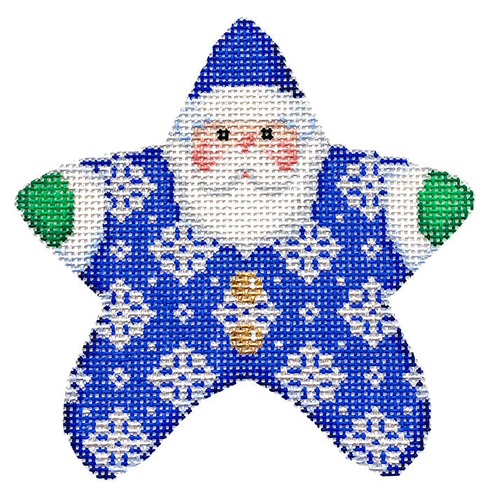 Blue Santa Star