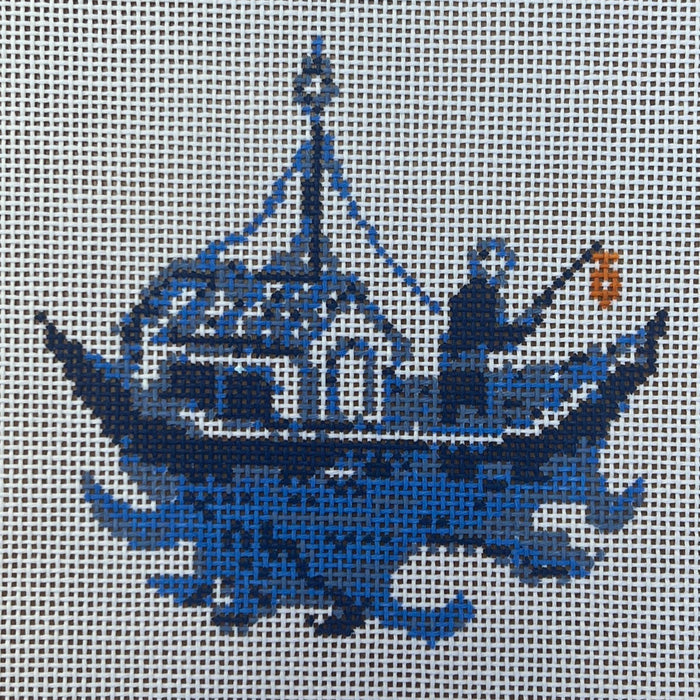 Blue Willow Deconstructed - Boats