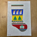 Bold Stripe Snowman Stocking