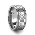 BOSTON Celtic Laser Engraved Tungsten Carbide Ring - 10mm