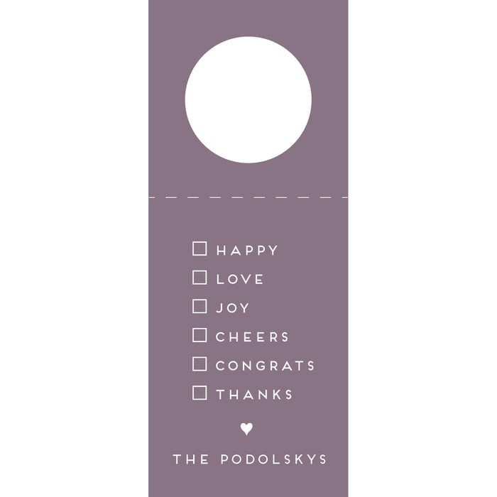 Bottle Tags - Everyday W250