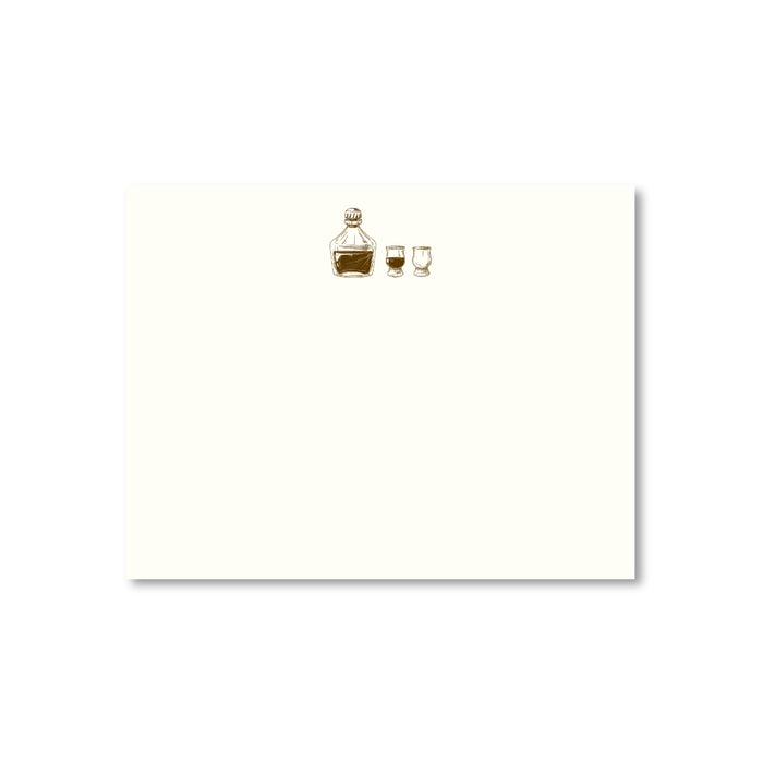 Bourbon Etched Note Cards