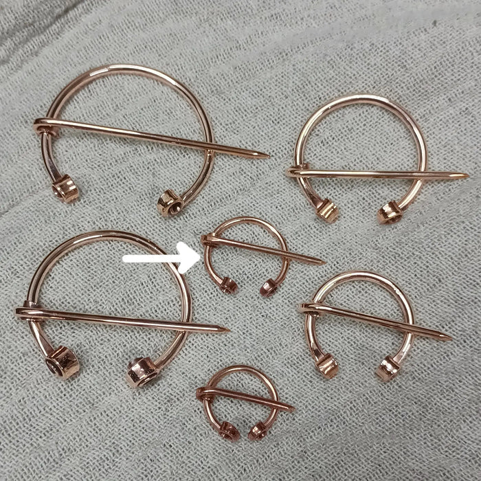 Bronze Clothes Pin / Cloak Pin / Fibula - 25mm Diameter