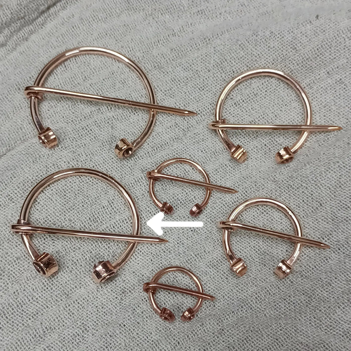 Bronze Clothes Pin / Cloak Pin / Fibula - 40mm Diameter
