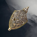 Bronze Replica Viking Scabbard Chape from Borre with Animal Head