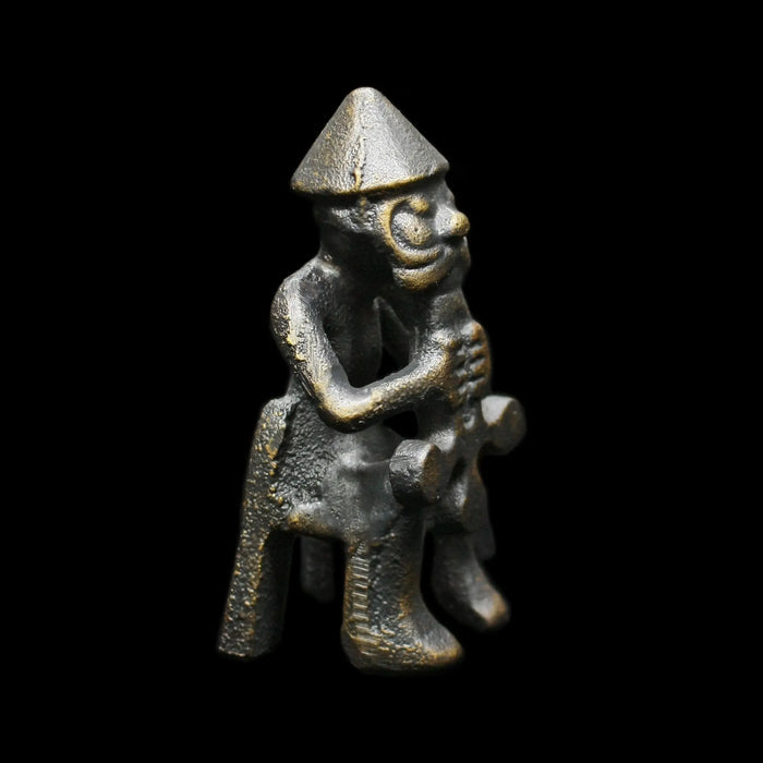 Statue of the Norse God Thor in Solid Bronze - Right Side View