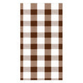 Brown Gingham Guest Towels