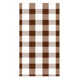 Brown Gingham Guest Towels