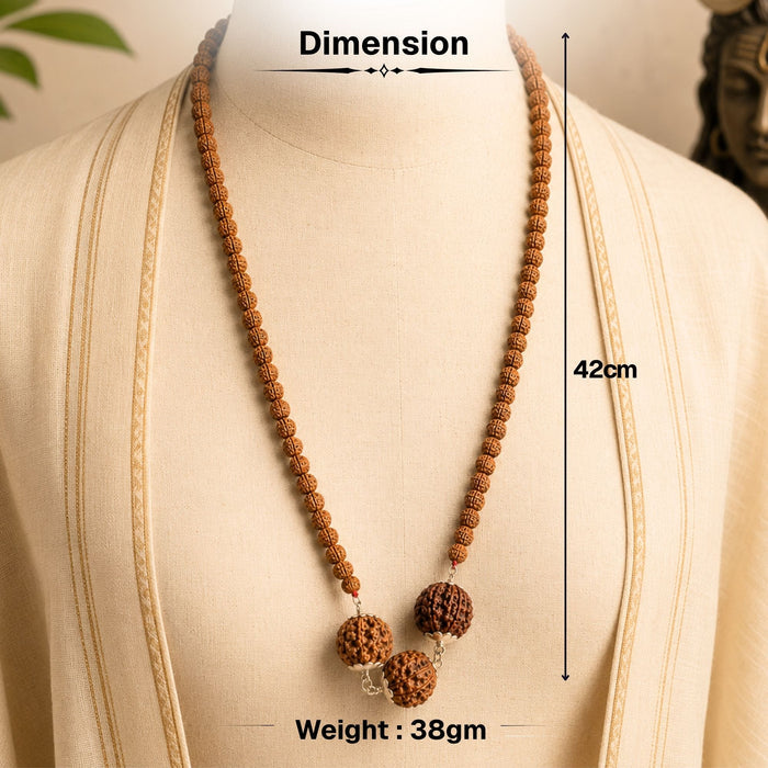 Buddhi Vardhak Kawach Mala with 4 & 6 Mukhi Rudraksha