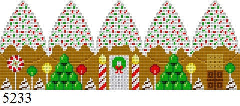 Bundt Red & Green Sprinkles Gingerbread House